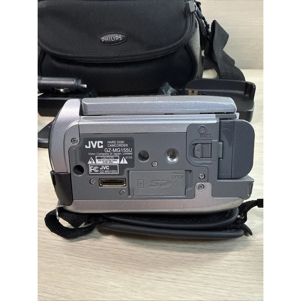 JVC Everio GZ-MG155U Black LCD 800x Digital Zoom Handheld MiniDV Camcorder WORKS